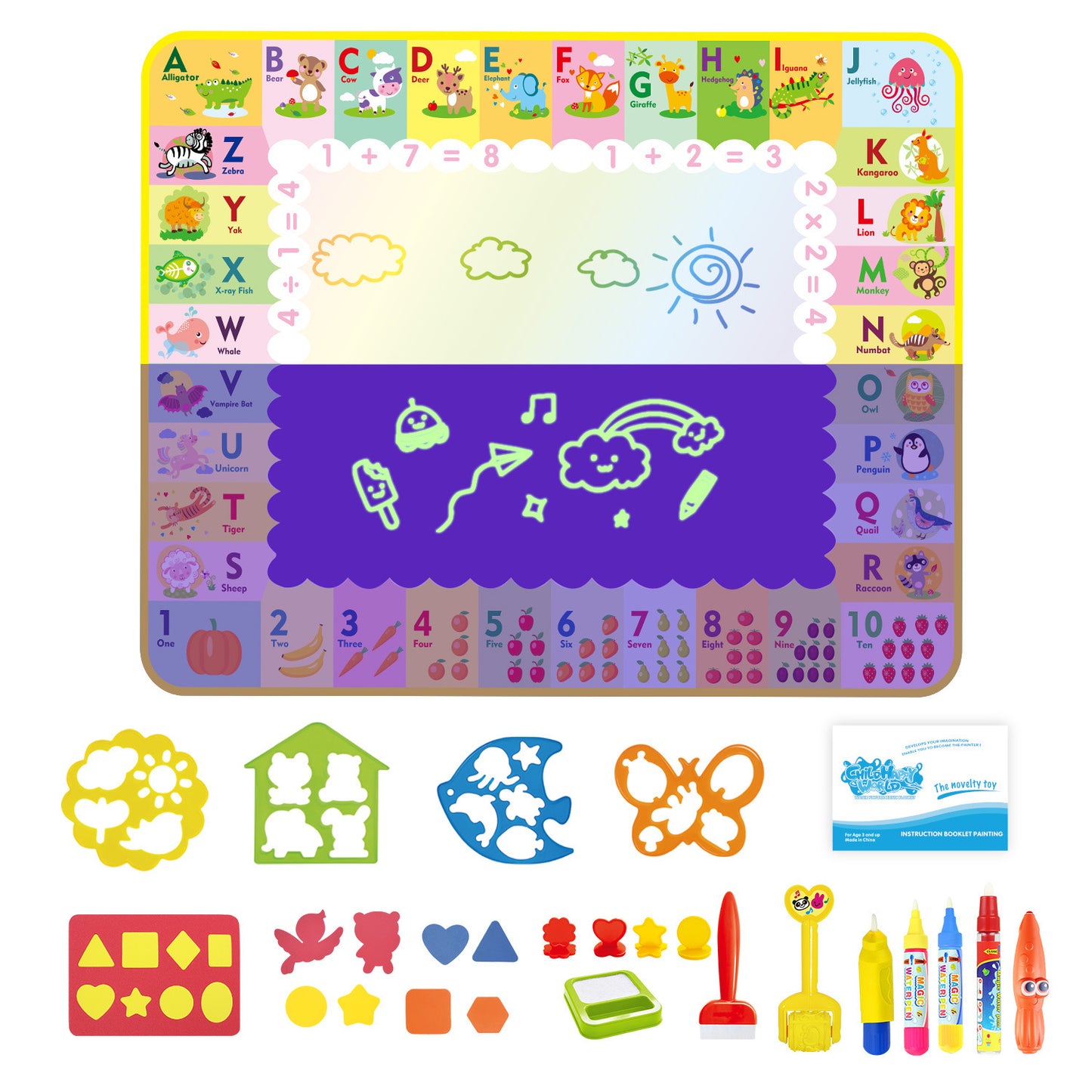 KOKOAquaArt™ - Reusable Magical Water Drawing mat